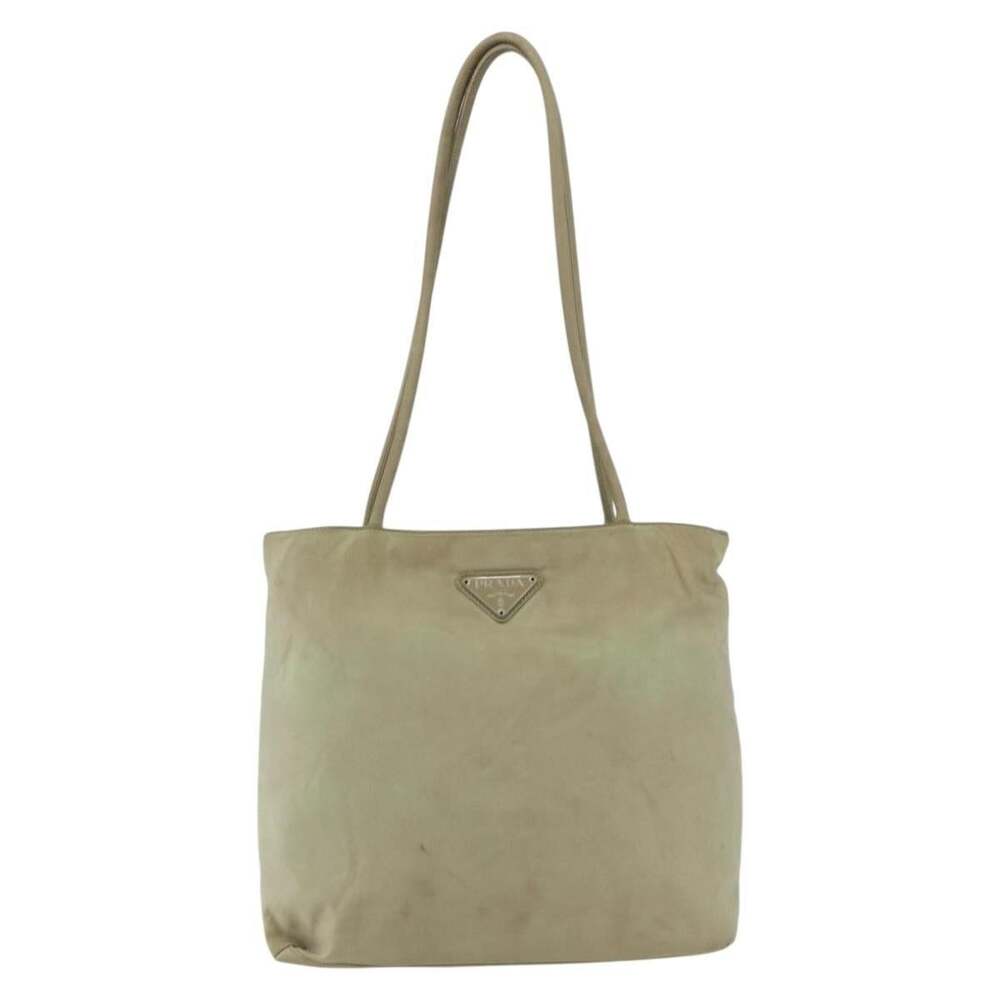 Prada Nylon Tote Bag Beige